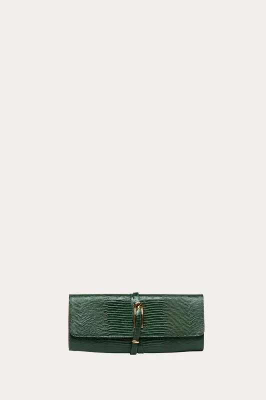 Belted Clutch Emerald sold by Little Liffner