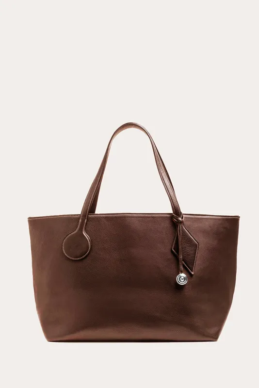 Sprout Tote Large Dark Brown sold by Little Liffner