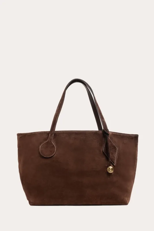 Sprout Tote Large Dark Brown Suede sold by Little Liffner