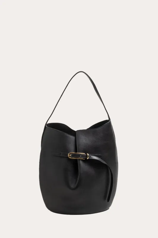 Belted Bucket Bag Large Black sold by Little Liffner