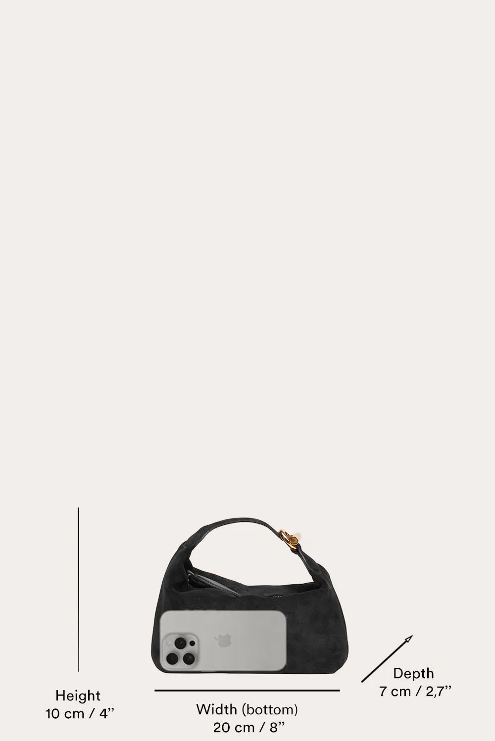 Pillow Pouch Micro Black sold by Little Liffner product image thumbnail 5