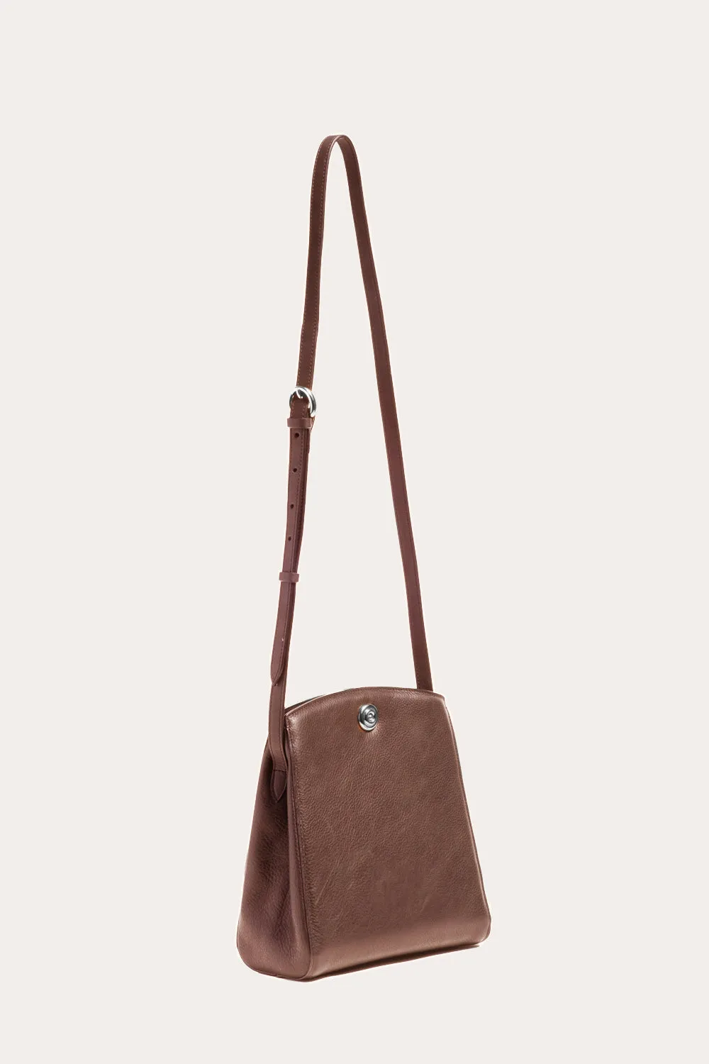 Pushlock Crossbody Bag Dark Brown sold by Little Liffner product image thumbnail 3