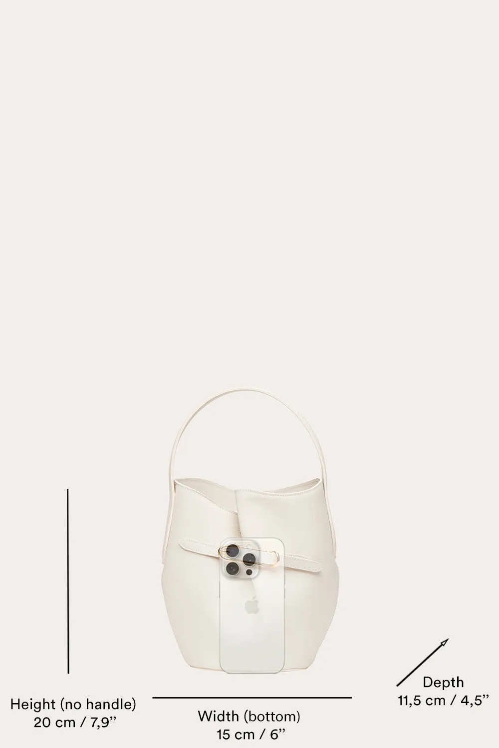 Belted Bucket Bag Mini Black Croc sold by Little Liffner product image thumbnail 4