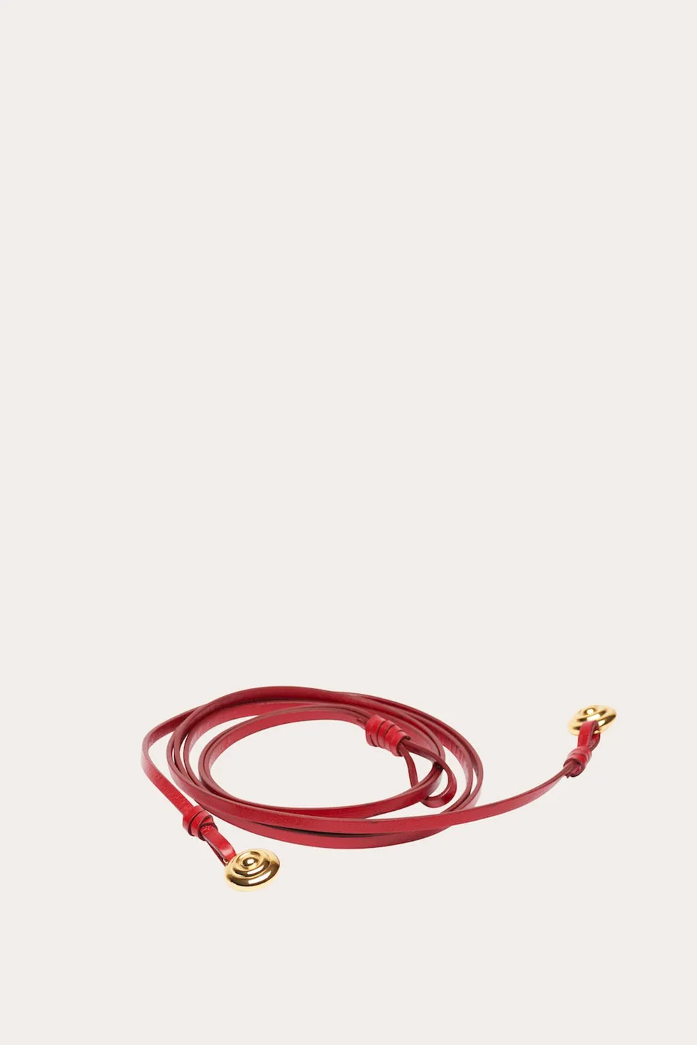 Double Charm Belt Red Glossy sold by Little Liffner