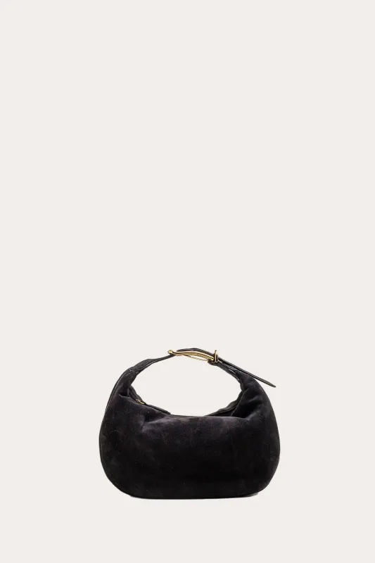 Moon Pouch Black Suede sold by Little Liffner
