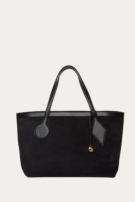 Sprout Tote Large Black Suede sold by Little Liffner