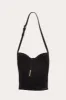 Penne Bucket Black Suede sold by Little Liffner