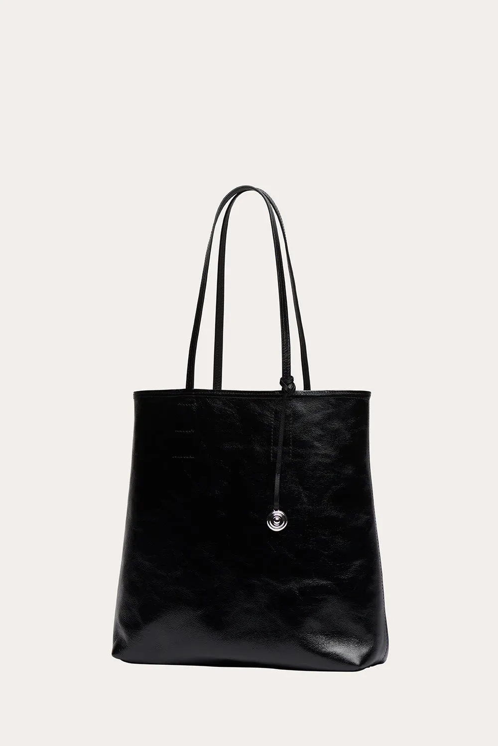Paper Tote Black Glossy sold by Little Liffner product image thumbnail 3