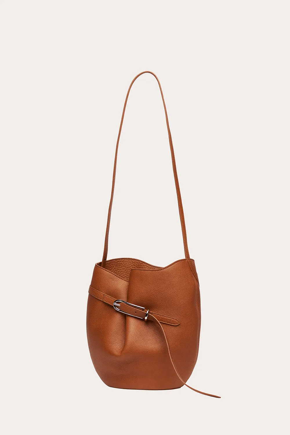 Belted Bucket Bag Saddle Brown sold by Little Liffner product image thumbnail 3