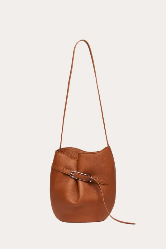 Belted Bucket Bag Saddle Brown sold by Little Liffner