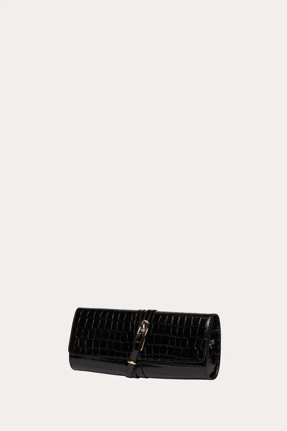 Belted Clutch Black Croc sold by Little Liffner product image thumbnail 4