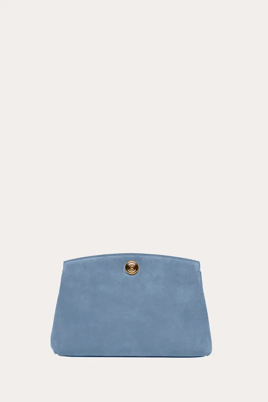 Pushlock Pouch Denim Suede made by Liffner