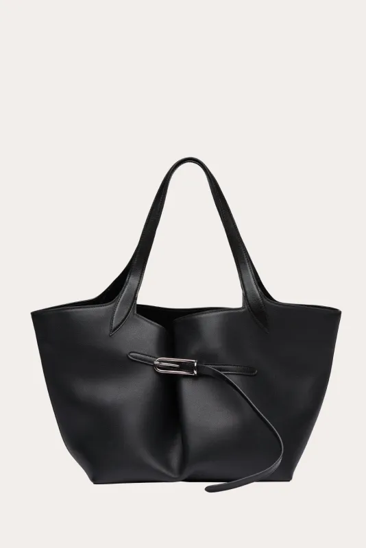 Belted Tote Black made by Liffner