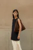 Pillow Hobo Suede Dark Brown sold by Little Liffner