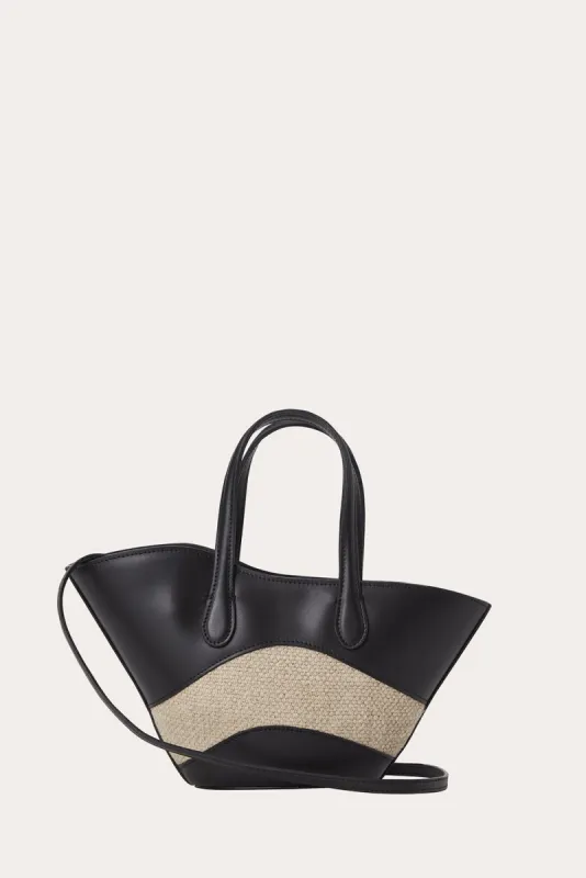 Open Tulip Tote Micro Black Beige - 30% off sold by Little Liffner