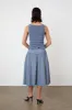 The Deba Top, Denim Blue sold by Peachy Den