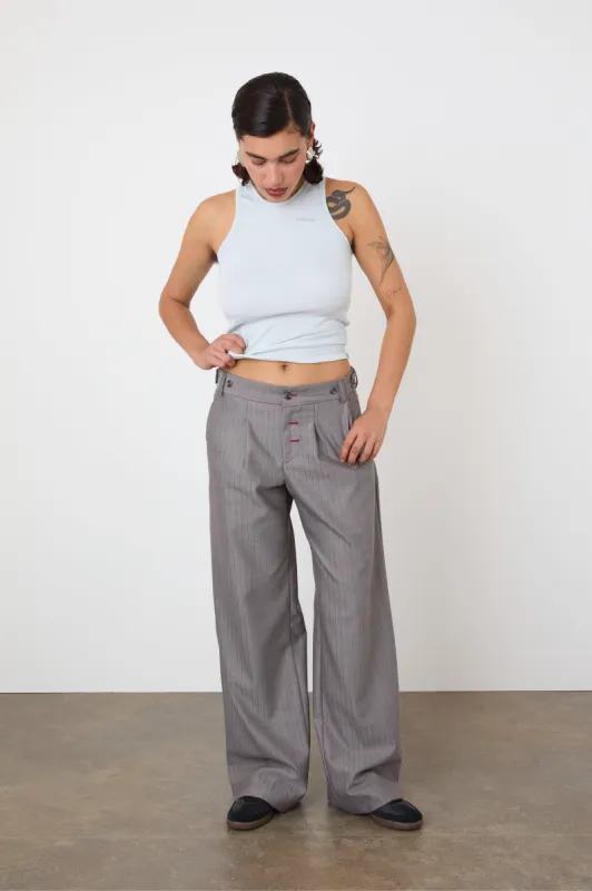 The Lennox Trousers, Granite sold by Peachy Den
