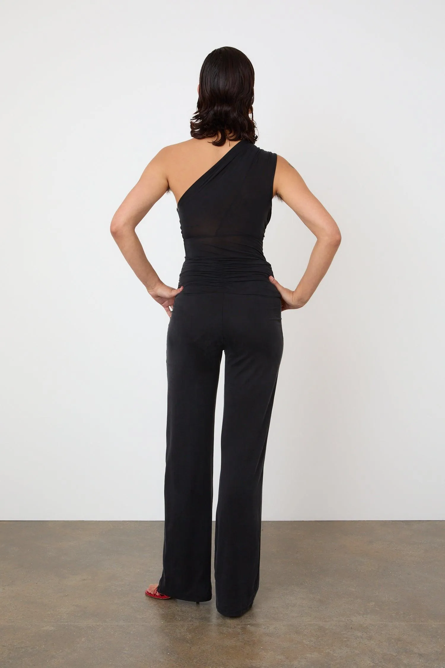 The Kylie Asymmetric Top, Graphite sold by Peachy Den product image thumbnail 4