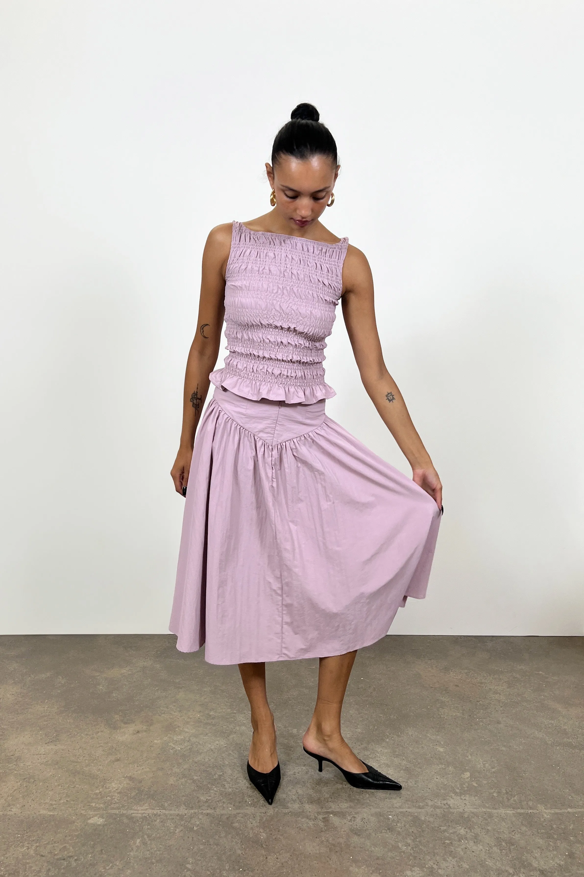 The Deba Midi Skirt, Rose sold by Peachy Den product image thumbnail 2