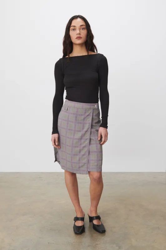 The Mimi Midi Skirt, Turf Multi sold by Peachy Den