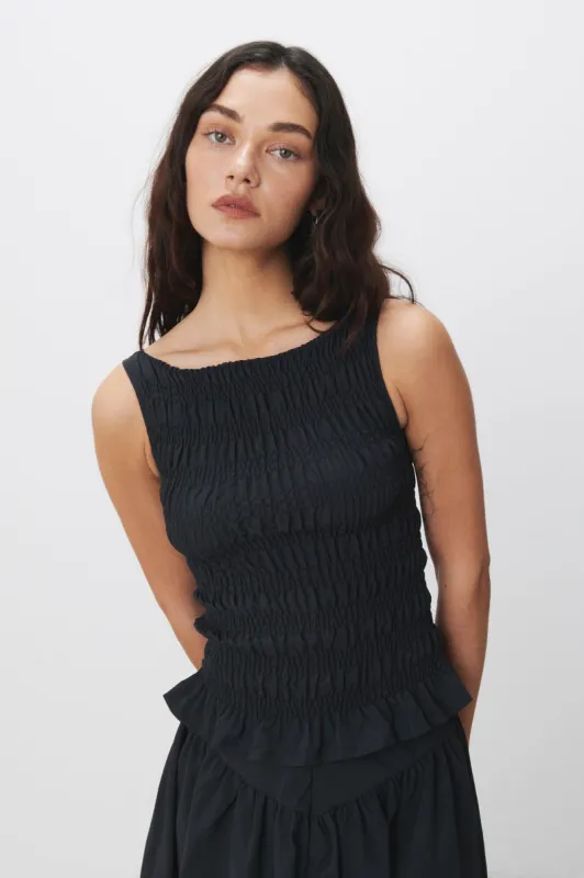 The Deba Top, Onyx sold by Peachy Den