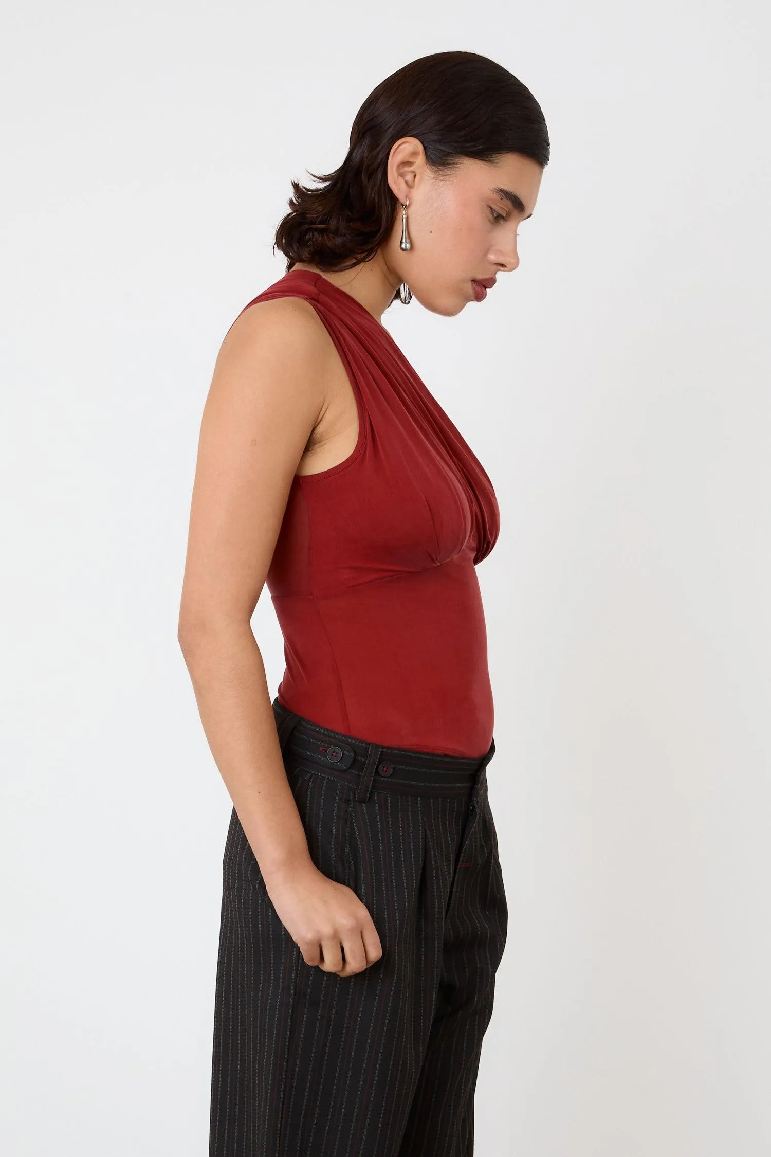 The Kylie Asymmetric Top, Redsandstone sold by Peachy Den product image thumbnail 4