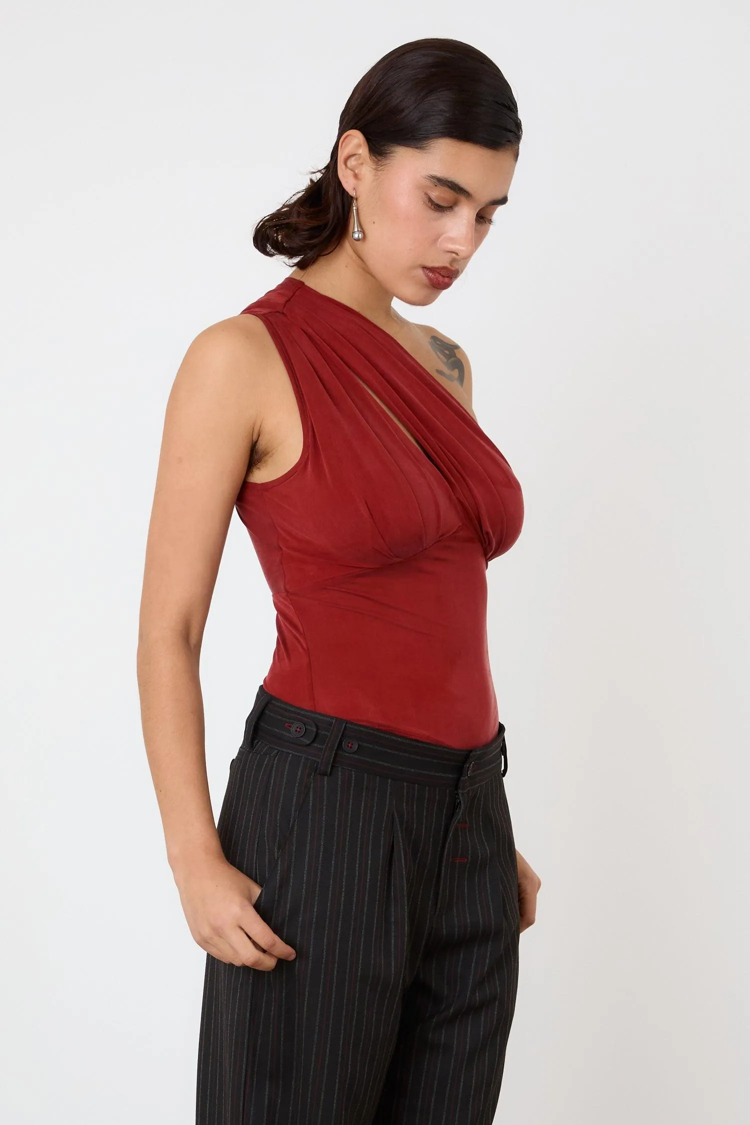The Kylie Asymmetric Top, Redsandstone sold by Peachy Den product image thumbnail 2