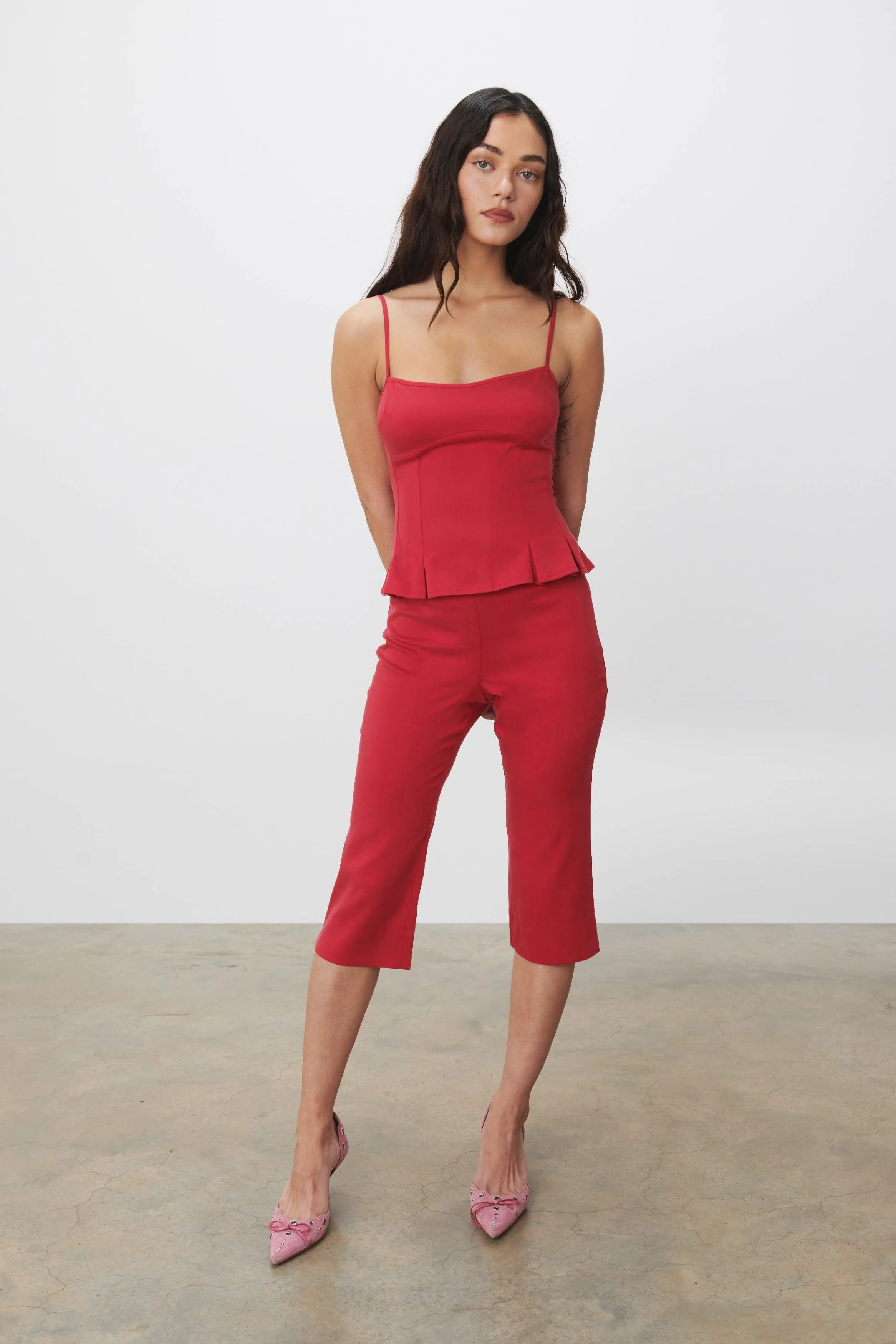 The Dion Capri, Cherry sold by Peachy Den product image thumbnail 2