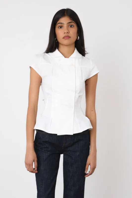 The Missy Blouse, Porcelain | Parallel
