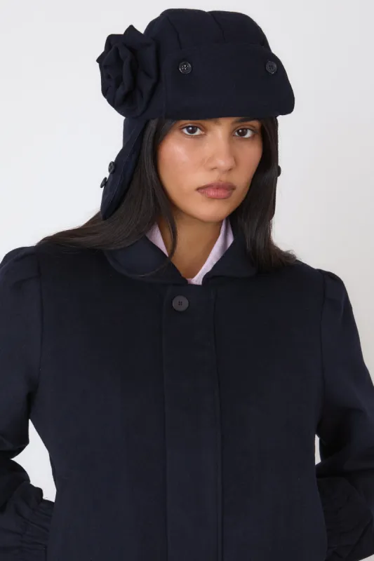 The Clara Hat Bag, Midnight made by Peachy Den