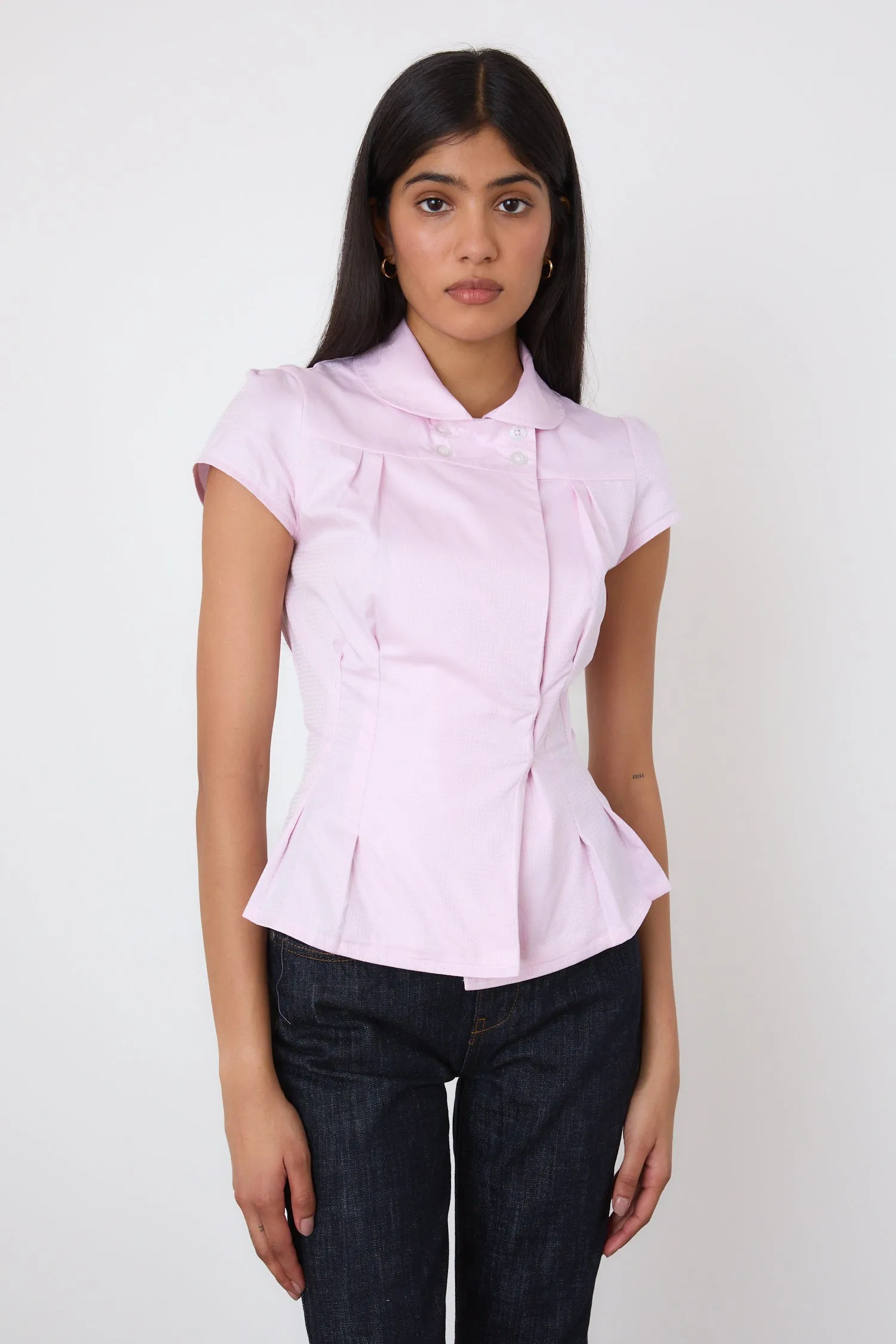 トップス Missy Blouse The Missy Blouse, Porcelain – Peachy Den