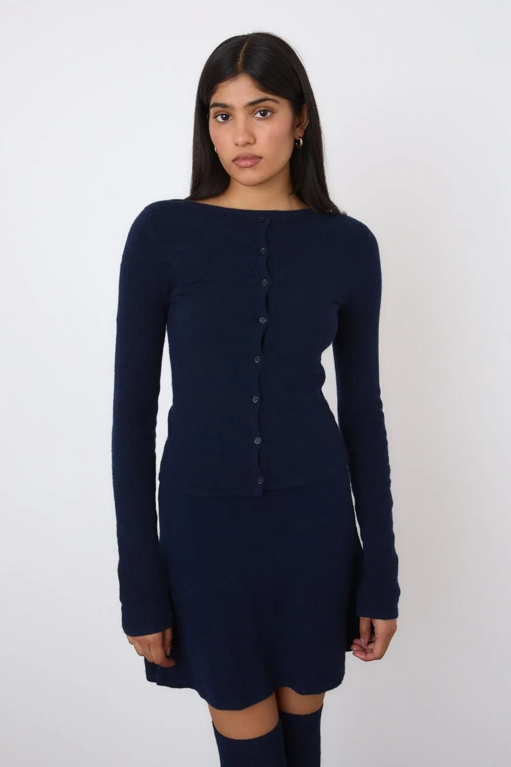 The Claudine Knit Dress, Midnight sold by Peachy Den product image thumbnail 3
