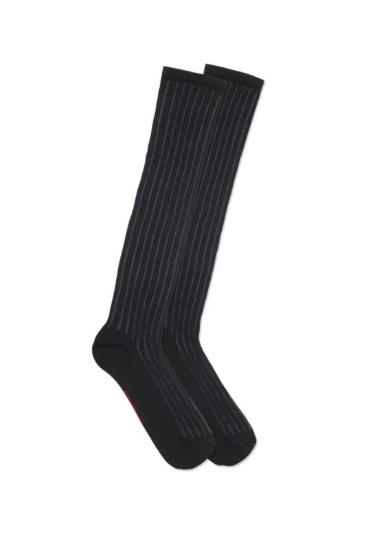 The Pippi Knee High Socks, Onyx sold by Peachy Den
