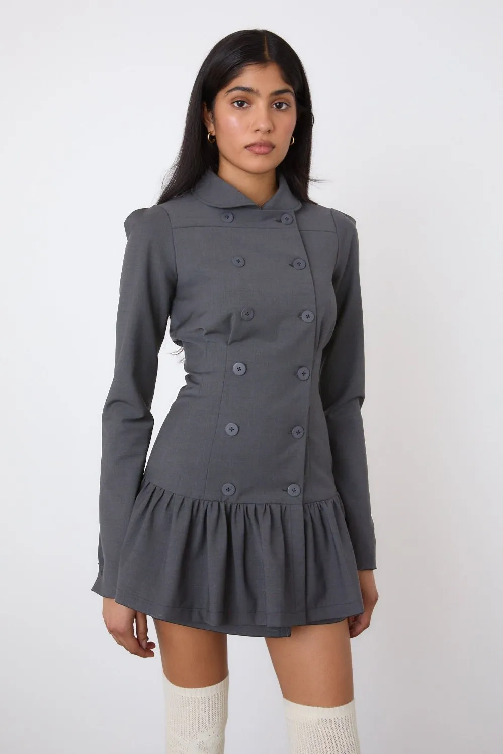 The Romy Dress, Grey Flint sold by Peachy Den product image thumbnail 2