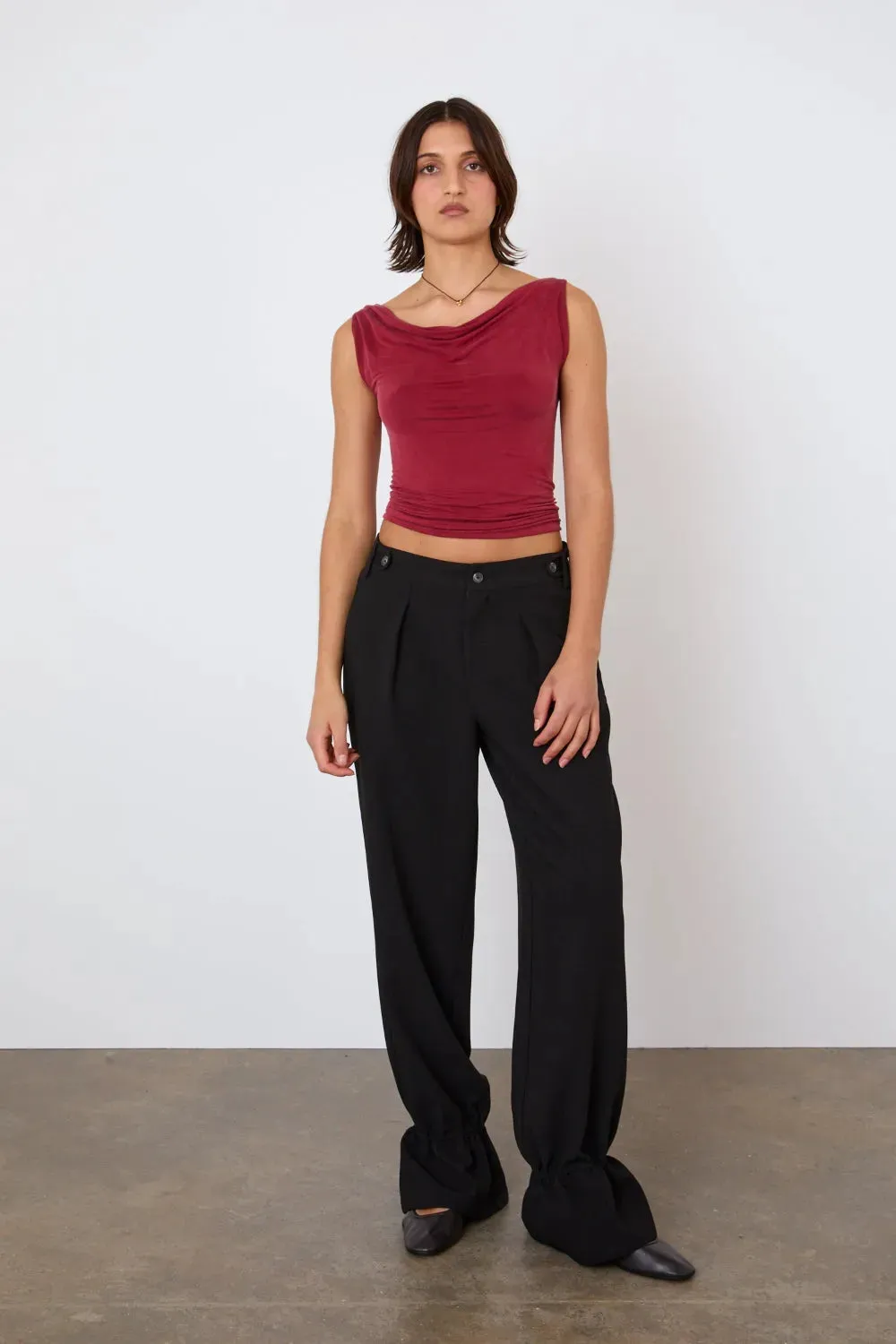 The Tali Trousers, Onyx sold by Peachy Den product image thumbnail 3