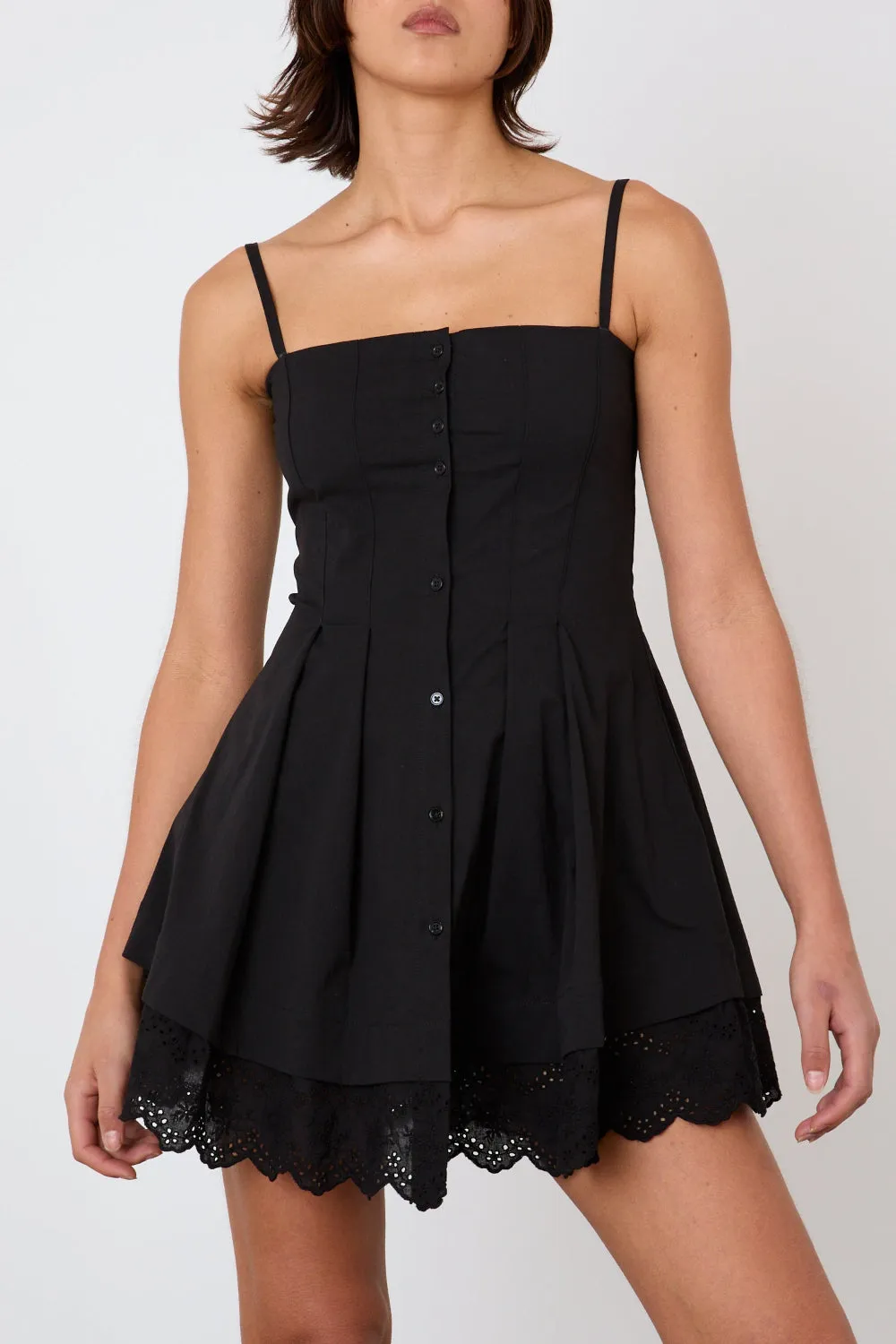 The Renee Mini Dress, Onyx sold by Peachy Den product image thumbnail 2