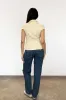 The Missy Blouse, Parchment sold by Peachy Den