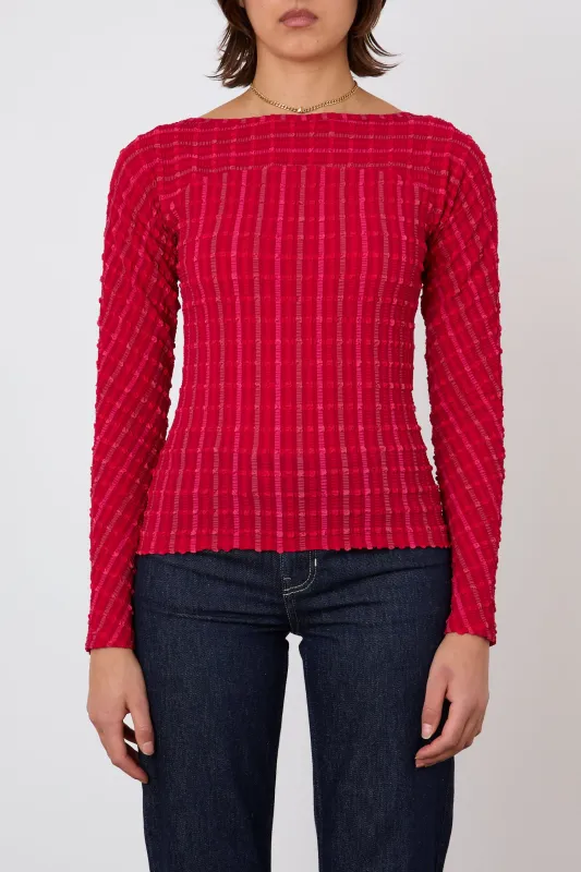 The Cindy Long Sleeve Top, Lipstick sold by Peachy Den