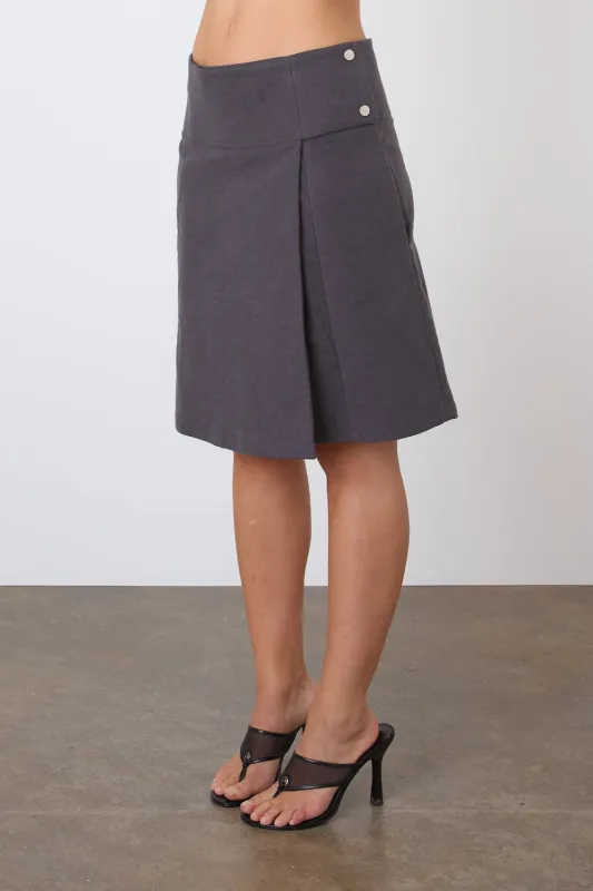 The Edie Skirt, Graphite sold by Peachy Den