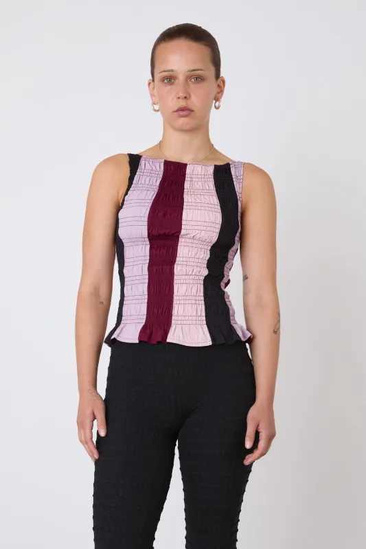 The Deba Stripe Top, Potpourri sold by Peachy Den