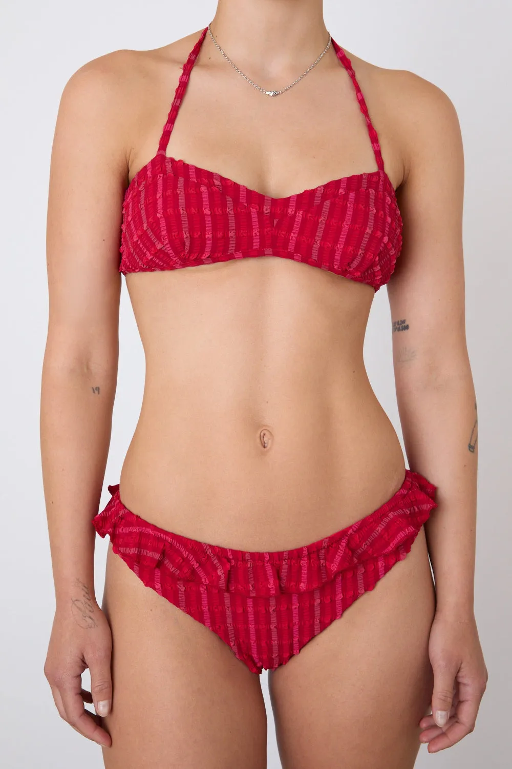 The Cindy Tie Bikini Top, Lipstick sold by Peachy Den