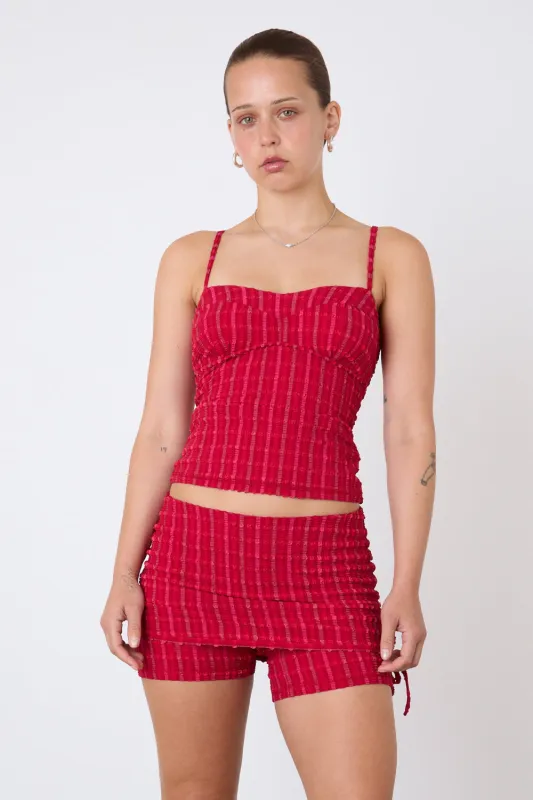 The Cindy Cami Top, Lipstick made by Peachy Den