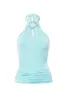 The Amelia Halter Top, Pale Aqua sold by Peachy Den