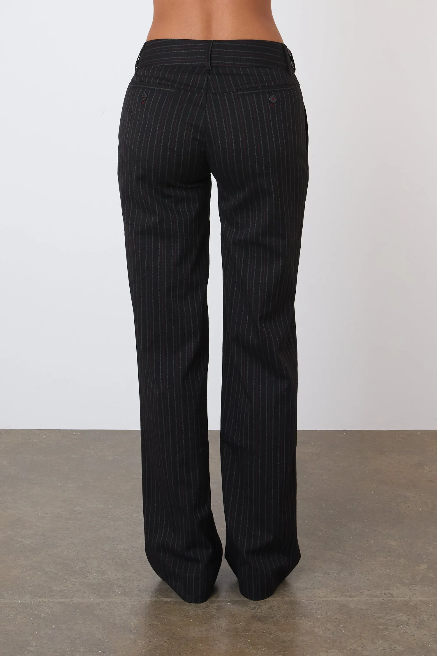 The Lennox Straight Trousers, Lead sold by Peachy Den product image thumbnail 3