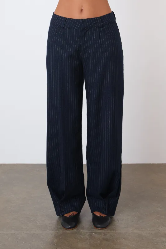 The Bardot Trousers, Ink sold by Peachy Den