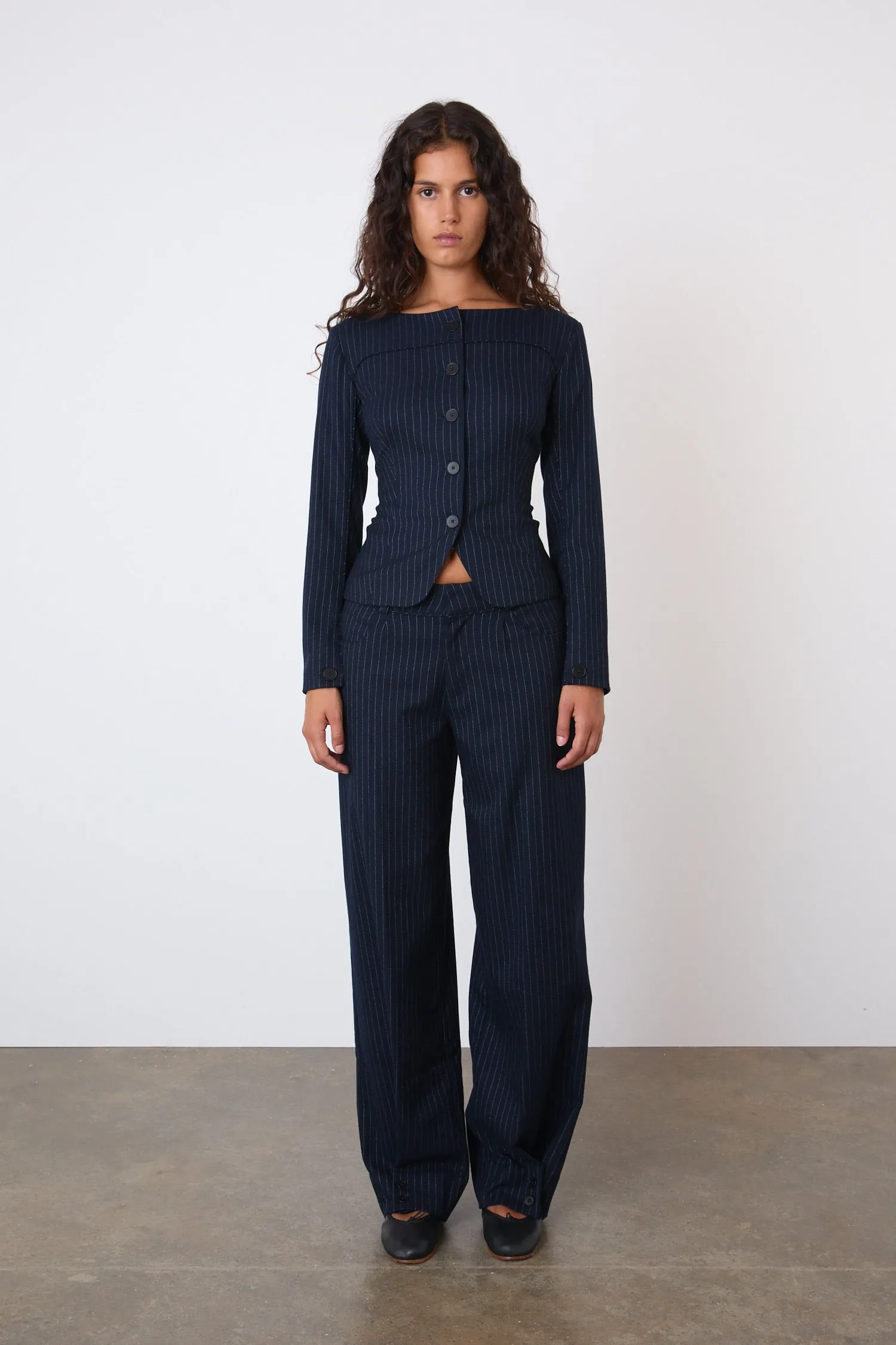 The Bardot Trousers, Ink sold by Peachy Den product image thumbnail 2