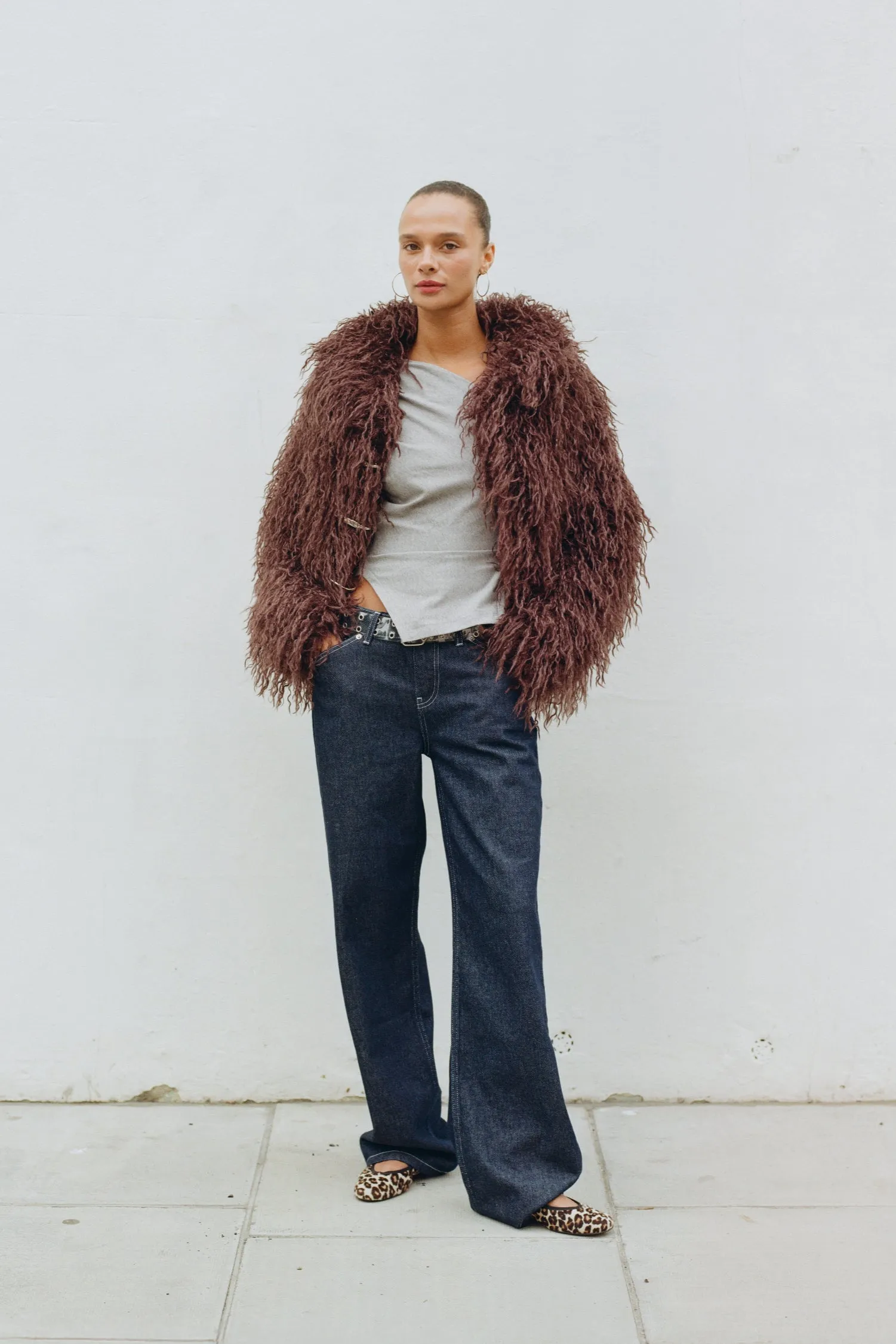 The Patti Coat, Chocolate sold by Peachy Den product image thumbnail 2