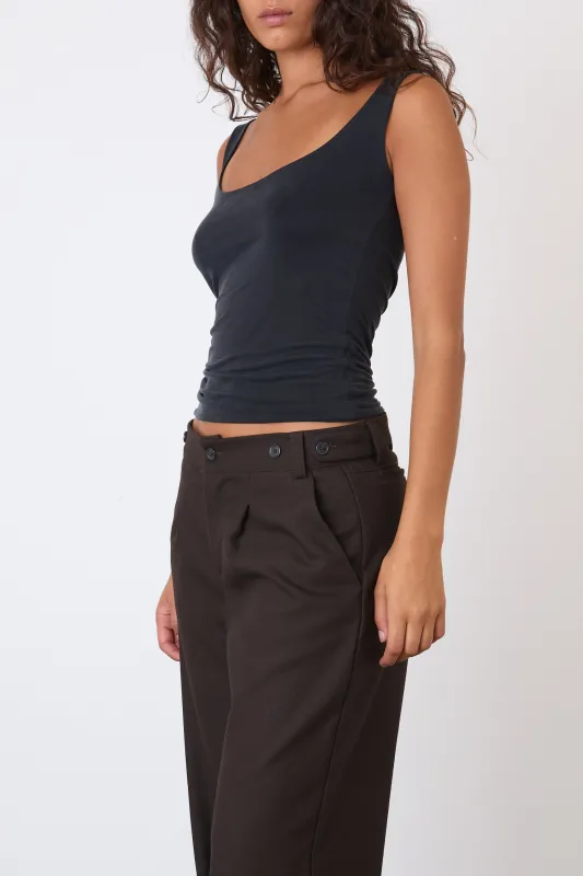 The Kylie Vest, Graphite sold by Peachy Den