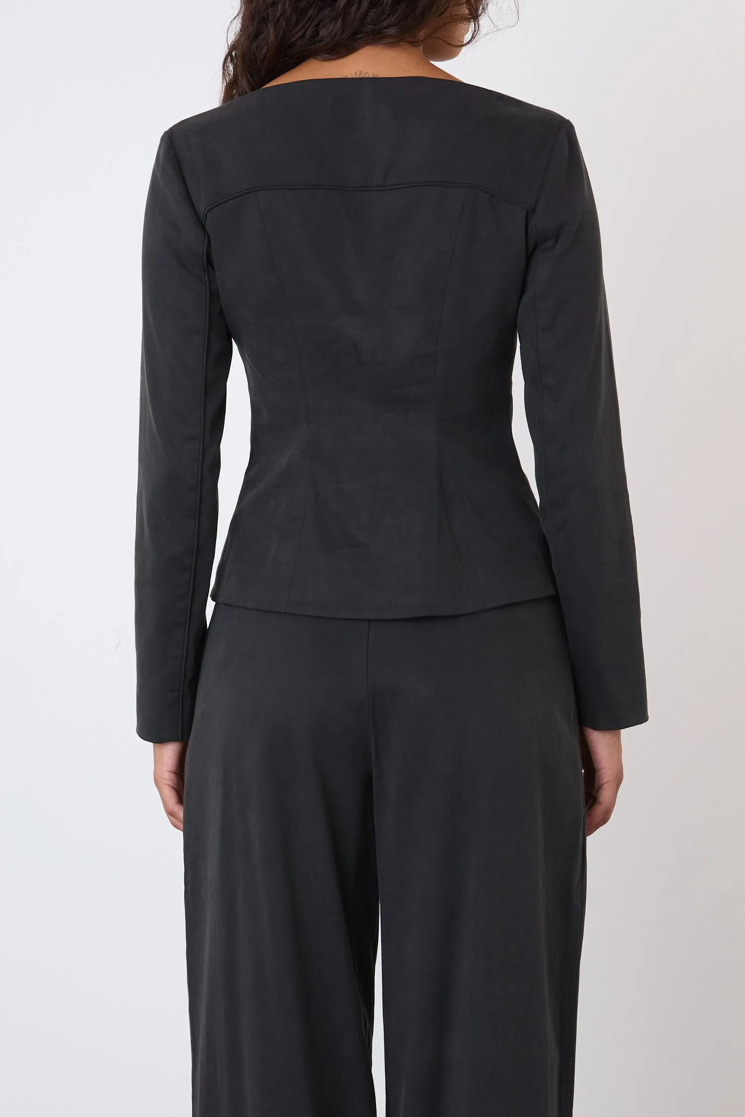 The Bardot Top, Onyx sold by Peachy Den product image thumbnail 4