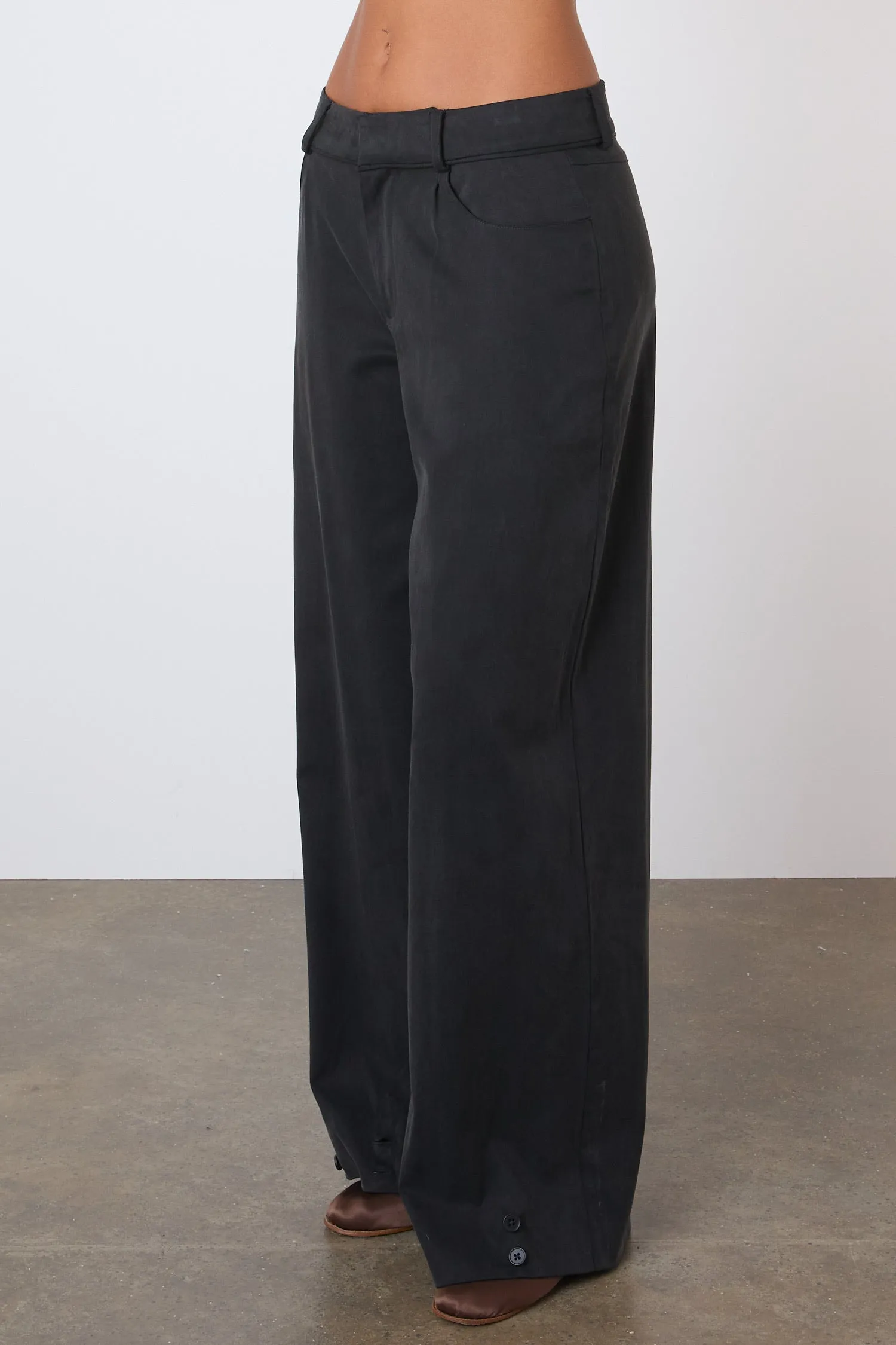 The Bardot Trousers, Onyx sold by Peachy Den product image thumbnail 3